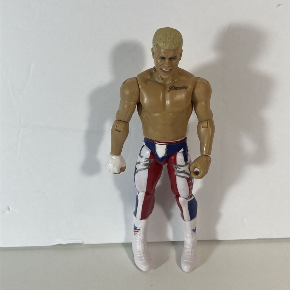 Cody Rhodes Wrestling Action Figure  Red White Blue Tights White Boots